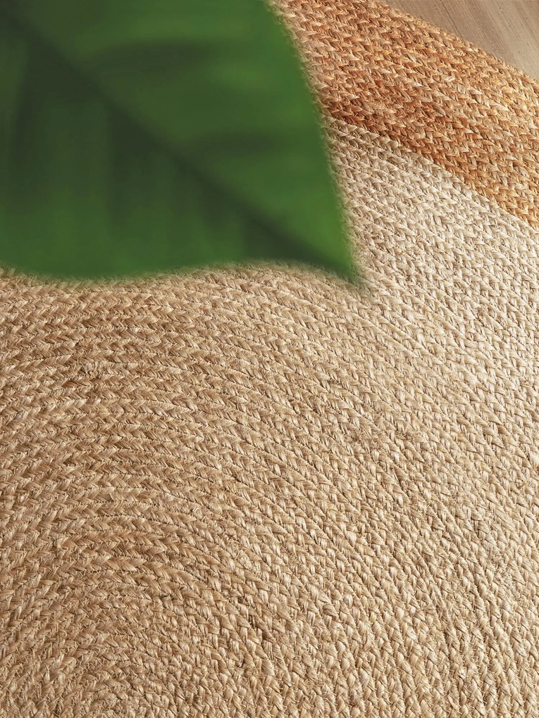 Dywan naturalny jutowy Jutta złoty 120 cm x 120 cm koło