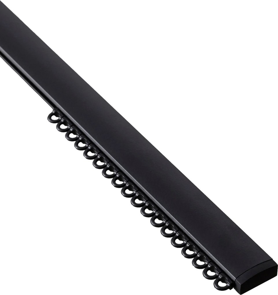 Szyna sufitowa aluminiowa Premium pojedyncza 210cm czarna - komplet