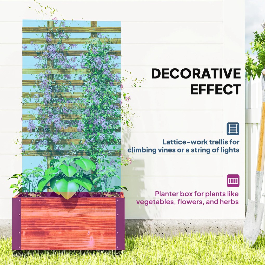 Outsunny Wysokie Łóżko z Podporą, na 4 Kółkach, Przetworzone Drewno Ciężkie, 65 cm x 31 cm x 147 cm, Czarny + Brązowy