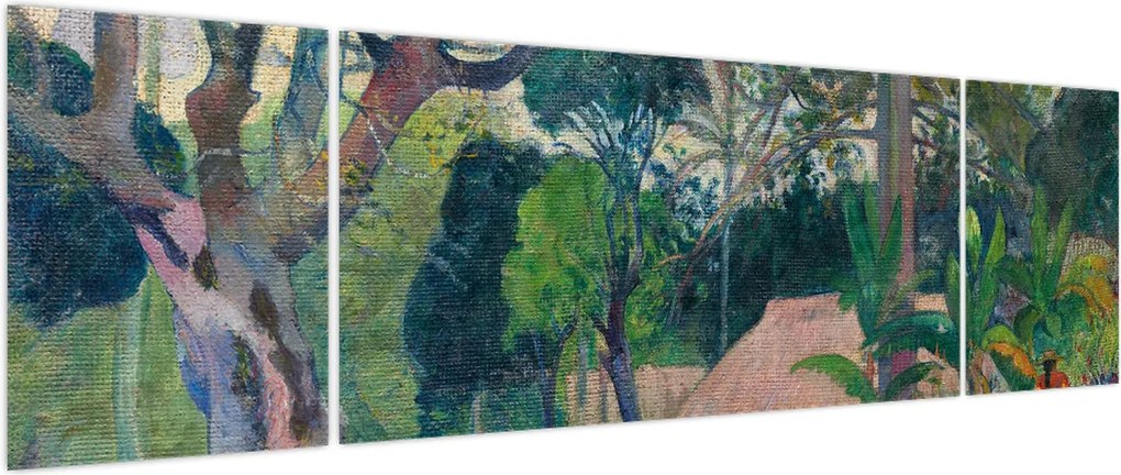 Obraz - Paul Gauguin, Te raau rahi (The Big Tree), reprodukcje (170x50 cm)