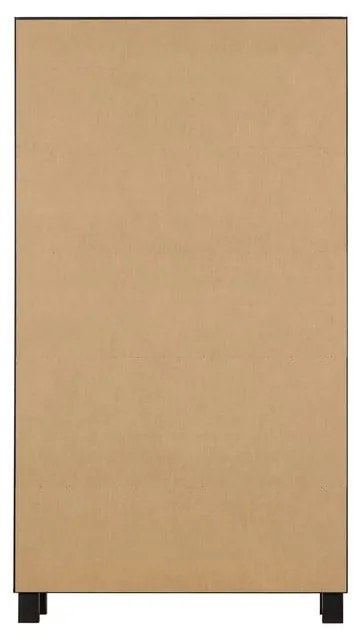 Czarna witryna z litego drewna sosnowego 110x200 cm Goos – WOOOD