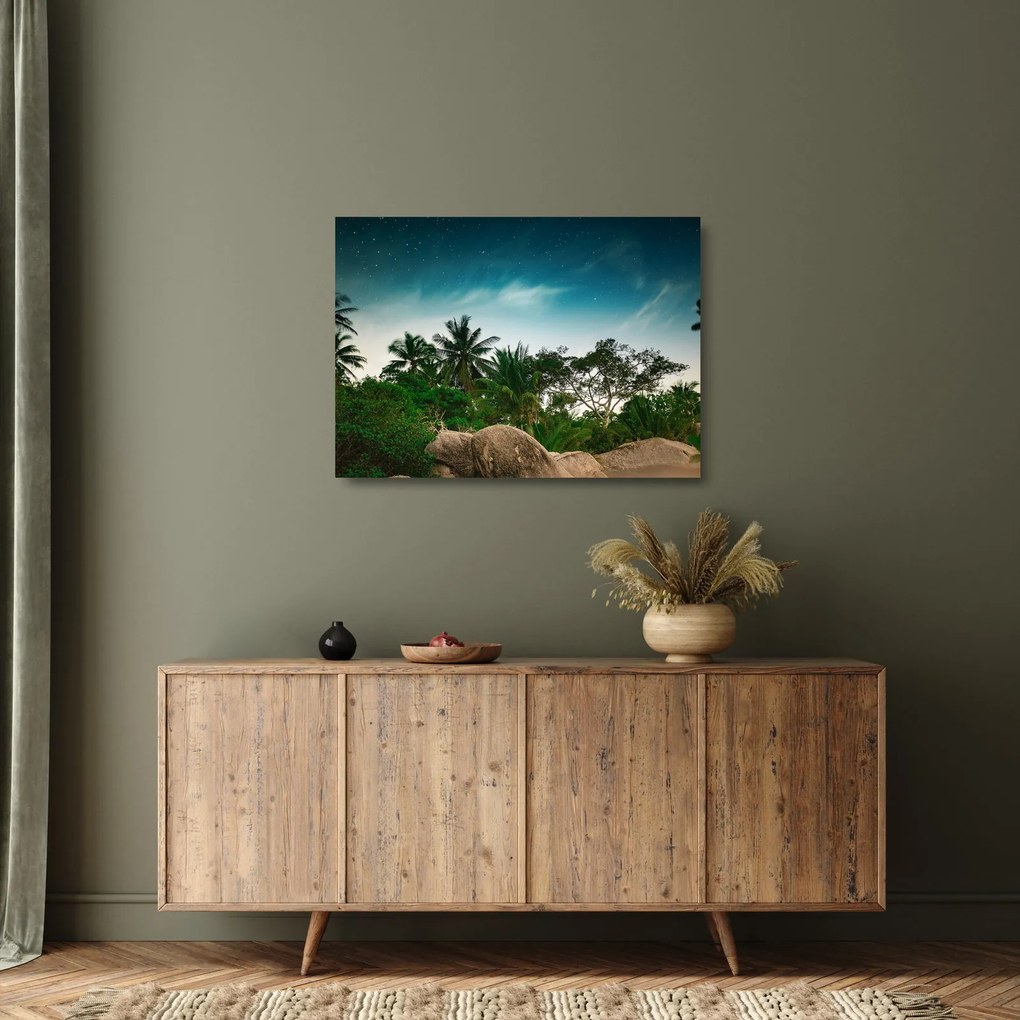 Obraz na szkle - palmy (70x50 cm)