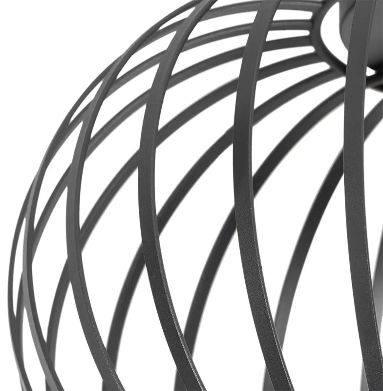 Designerska lampa sufitowa czarna 30 cm - Johanna