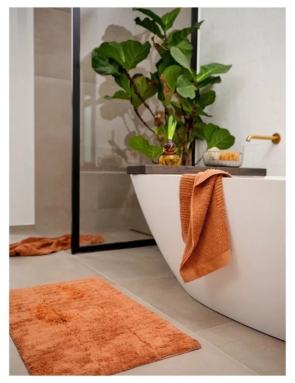 Żółty bawełniany ręcznik kąpielowy frotte 70x140 cm Classic – Zone