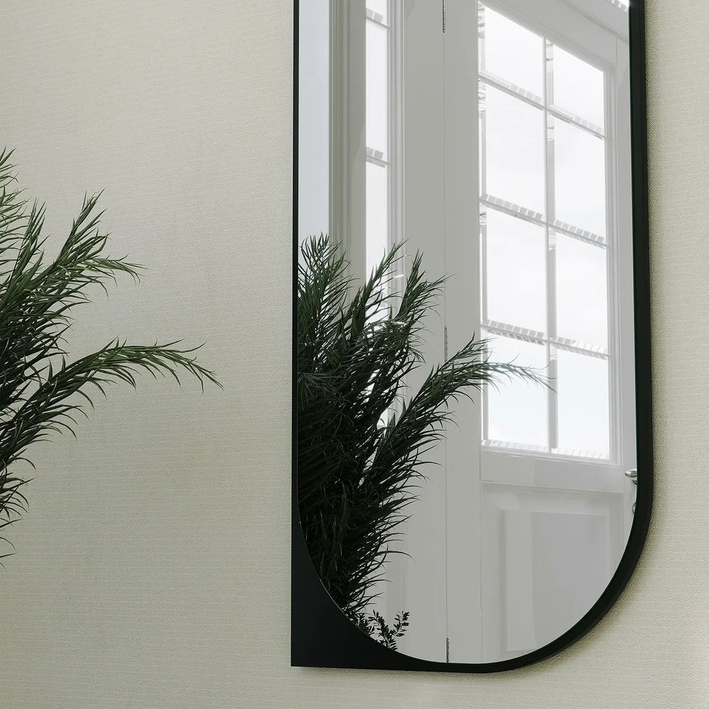 Lustro Livi Black 52 x 152 cm