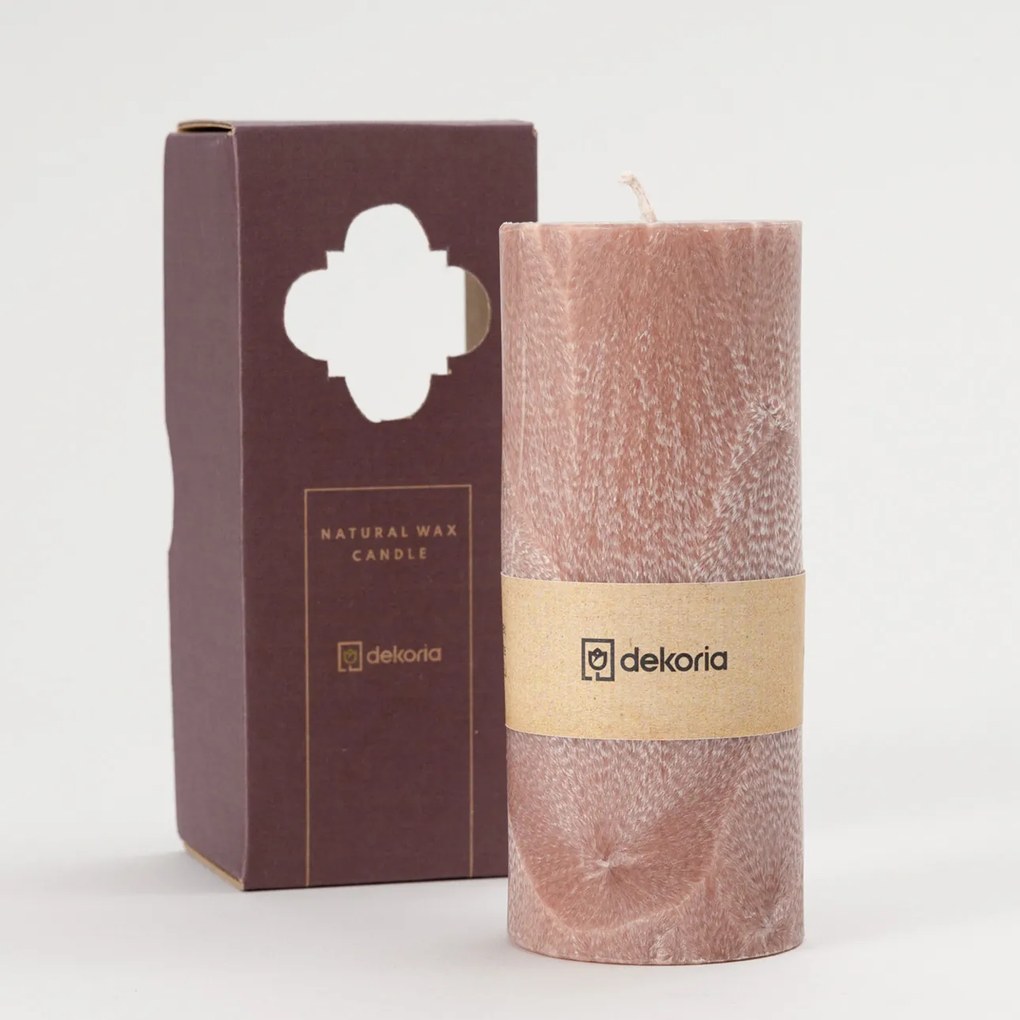 Świeca zapachowa palmowa walec Old Pink