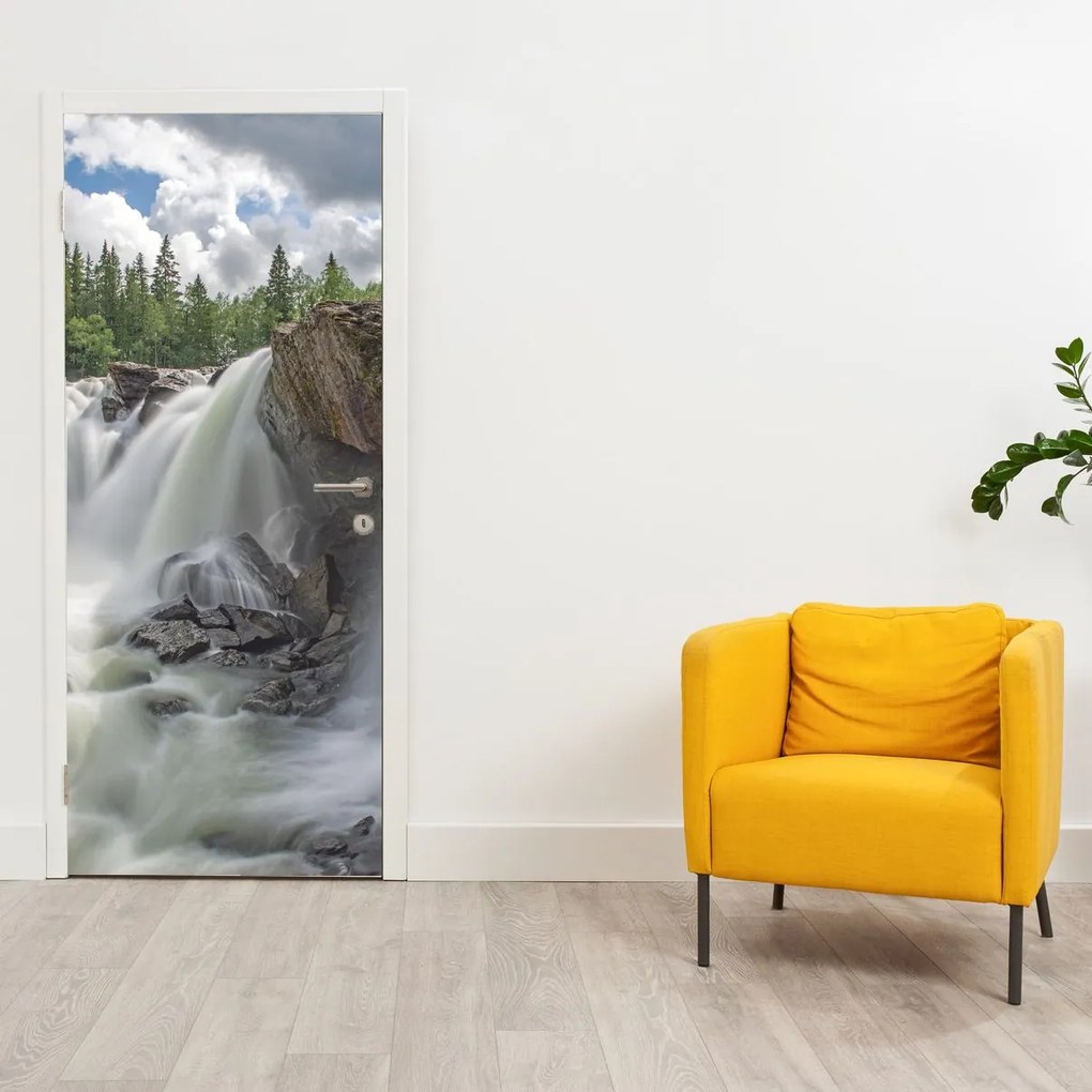 Fototapeta na drzwi - Wodospady (95x205cm)