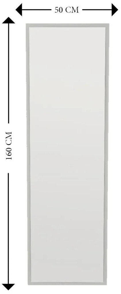 Lustro Tessa White 50 x 160 cm