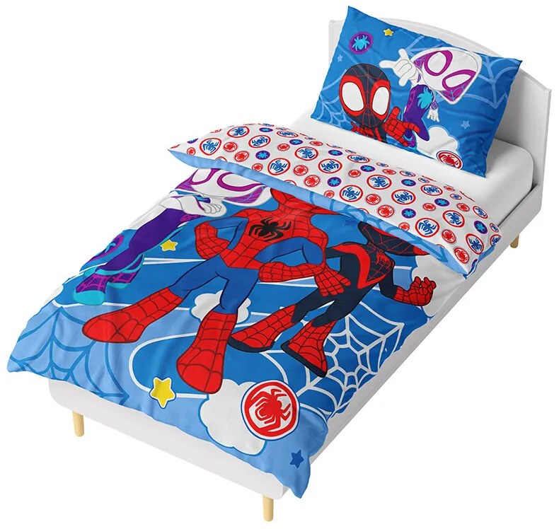 Carbotex Mikroplyšová pościel Spidey Niesamowici przyjaciele, 140 x 200 cm, 70 x 90 cm