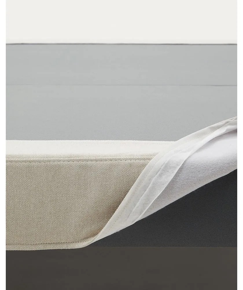 Beżowe tapicerowane łóżko dwuosobowe 150x190 cm Ofelia – Kave Home