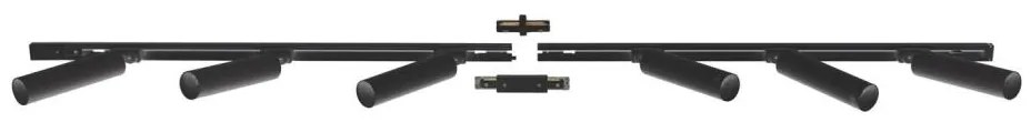 Zuma Line 3027 - Reflektor do systemu szynowego LULU 6xGU10/35W/230V czarny