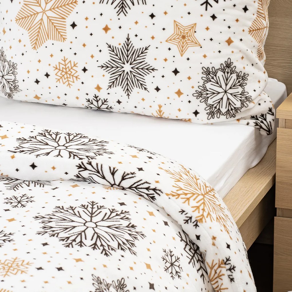4Home Pościel mikroflanela Golden Frost, 140 x 220 cm, 70 x 90 cm