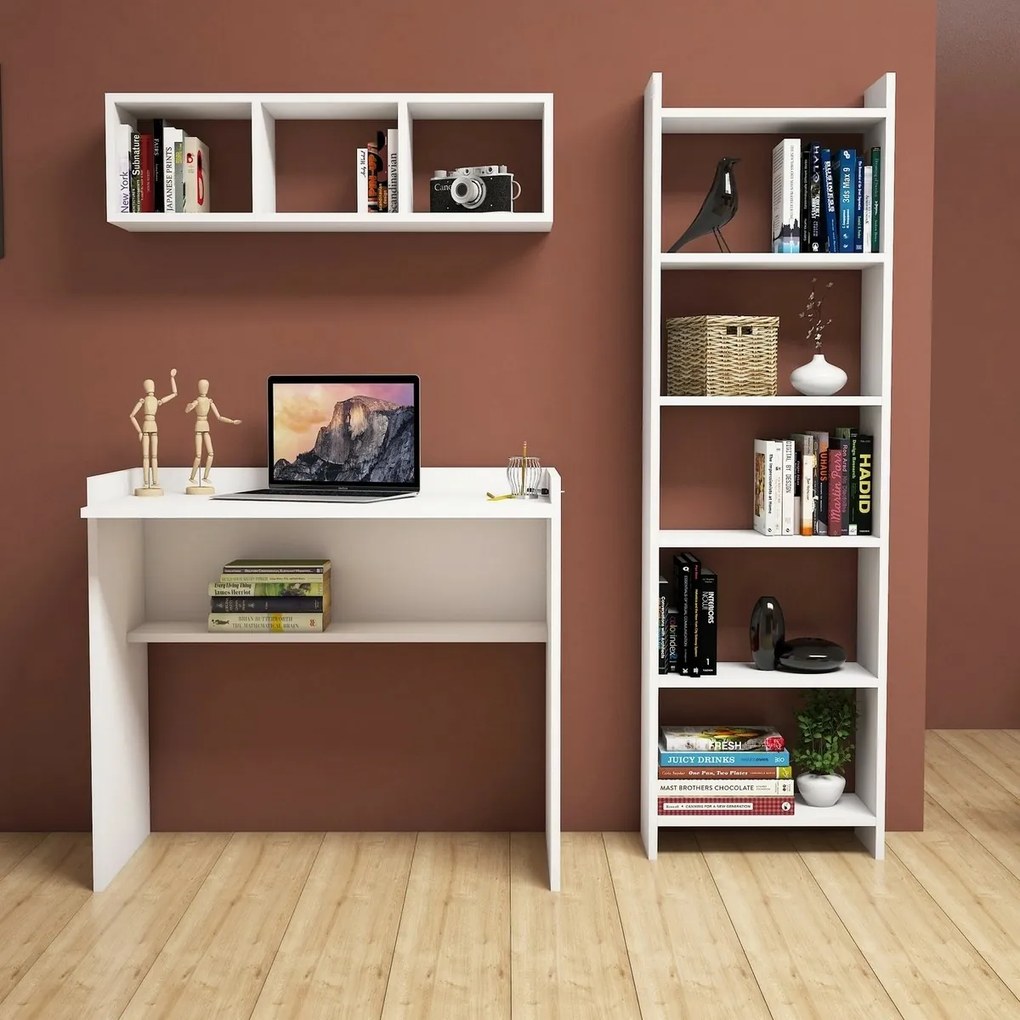 Biurko z regałem Matilda White