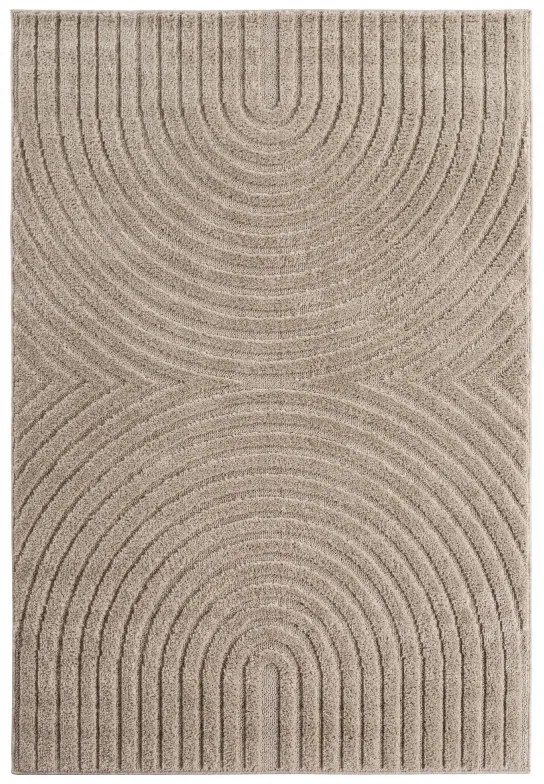 Dywan nowoczesny Art 3D Geometria beżowy 80 cm x 250 cm