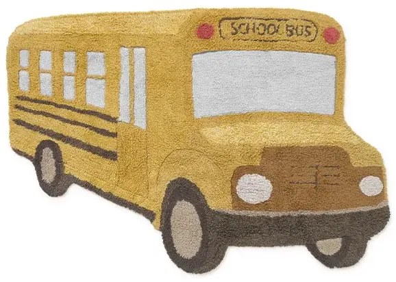 Dywan dziecięcy WESOŁY AUTOBUS 130x90cm żółty LORENA CANALS