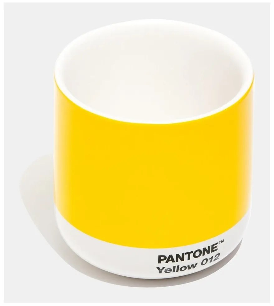 Żółty ceramiczny kubek 175 ml Cortado Yellow 012 – Pantone