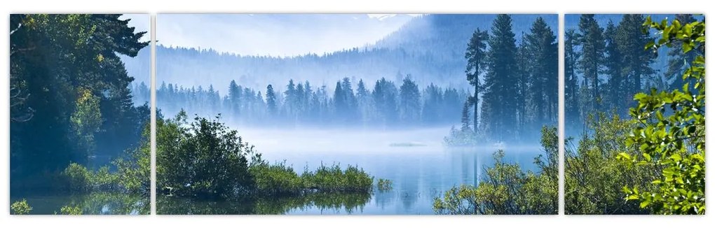 Obraz górskiego jeziora (170x50 cm)