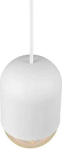 Biała metalowa lampa wisząca ø 11 cm Nara – Reality