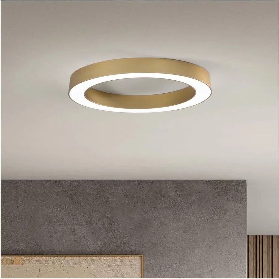 Ondaluce - LED ściemnialna lampa sufitowa GLOBUS LED/40W/230V śr. 60 cm złota