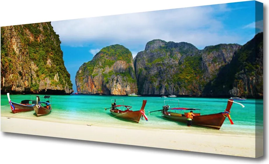 Zdjęcie na płótnie Egzotyczny Zbieg Gór i Morza