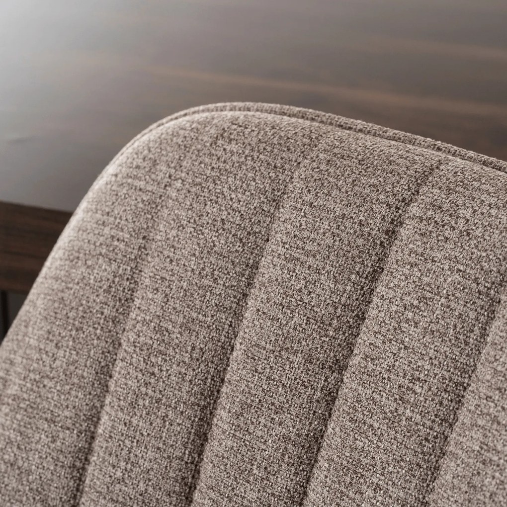 Krzesło Tapicerowane do Salonu MALAGA Cappucino Nowoczesne