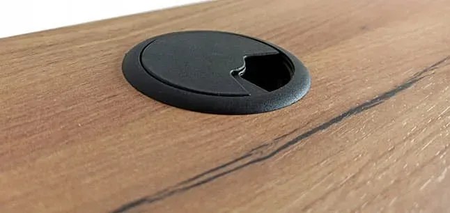 Proste loftowe biurko z regulacją wysokości nóżek 120x60 dąb craft złoty P5-G81
