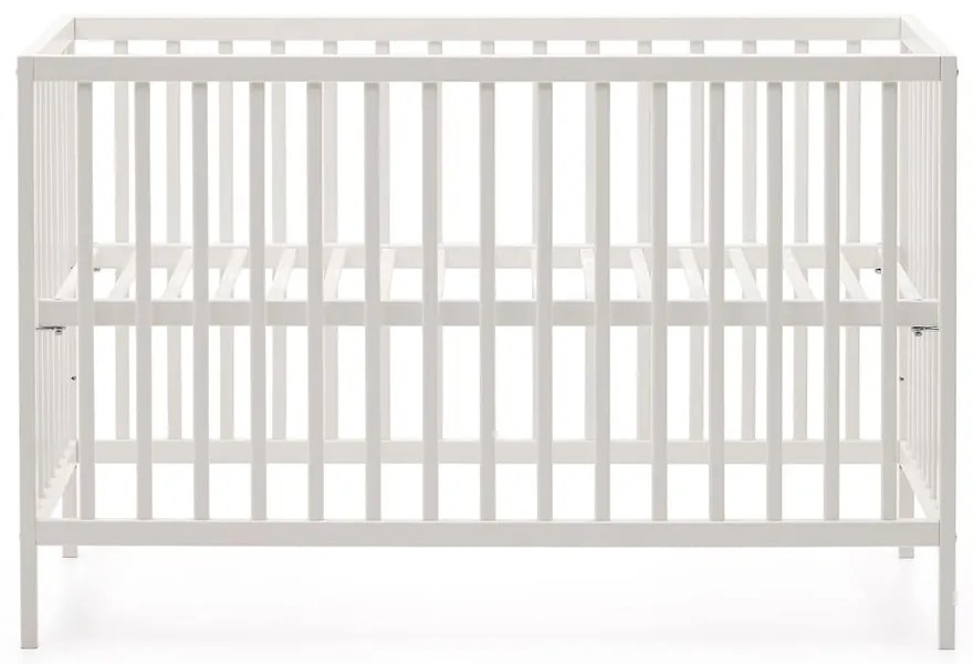 Białe łóżeczko z litego drewna bukowego 60x120 cm Shantal – Kave Home