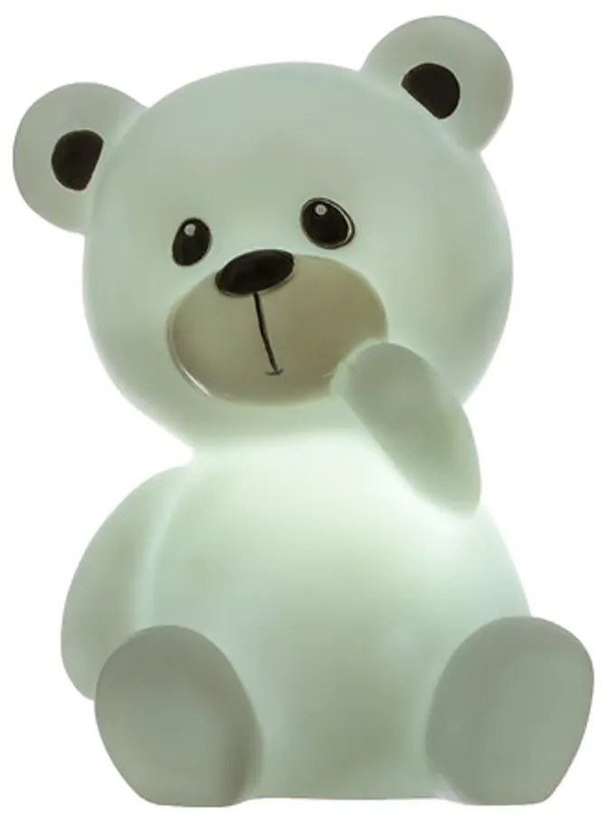 LED dziecięca lampka nocna TEDDY 10x13,5 cm - różne kolory Kolor: Biały