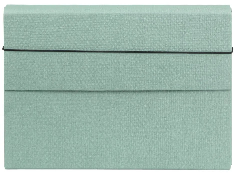 Zielony kartonowy organizer Olof Canvas Paper Laminate – Bigso