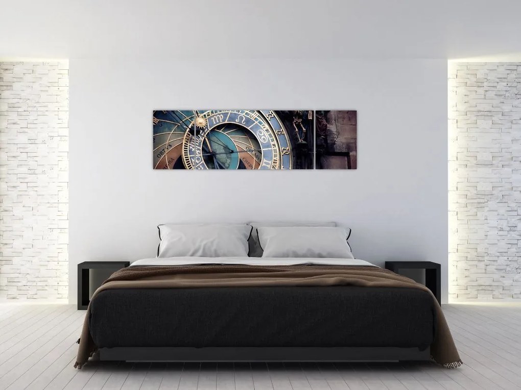 Obraz - Praski zegar astronomiczny, Praga (170x50 cm)