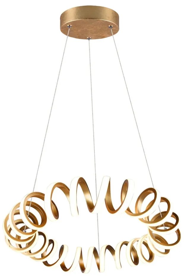 Lampa wisząca LED w kolorze złota ø 55 cm Curl – Trio
