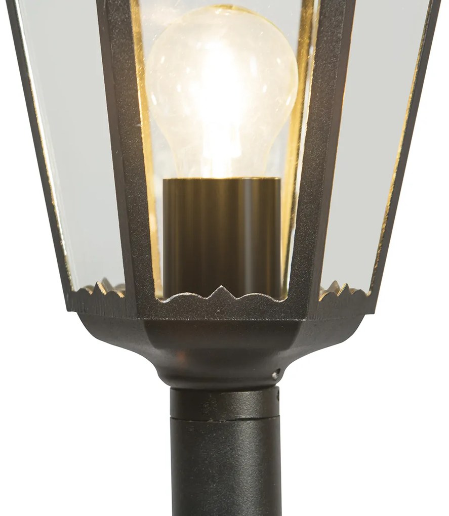 Zewnetrzna Klasyczna stojąca lampa zewnętrzna czarna 170 cm IP44 - Nowy Orlean Rustykalny / Vintage Oswietlenie zewnetrzne