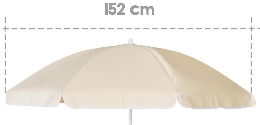 Kremowy parasol ogrodowy – Roba