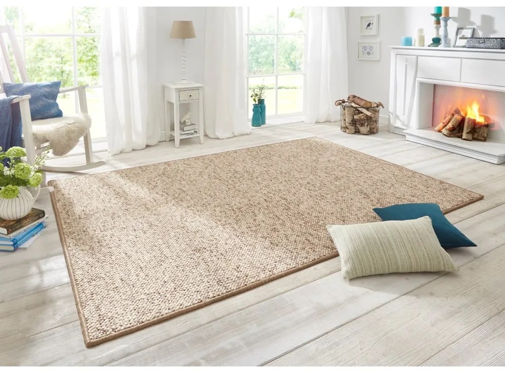 Jasnobrązowy chodnik 80x300 cm Wolly – BT Carpet