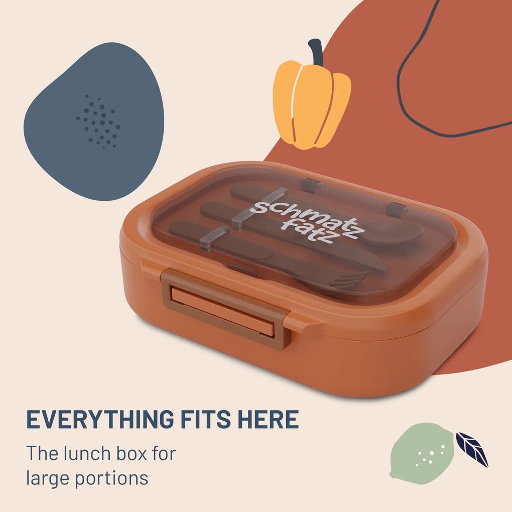 Klarstein Plastikowe pudełko na przekąski Bunko z 3 przegródkami