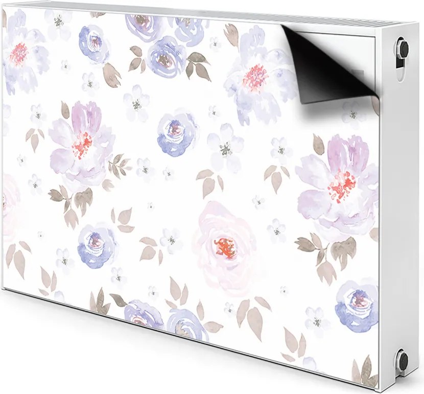 Magnes dekoracjny na kaloryfer Pastelowe kwiaty