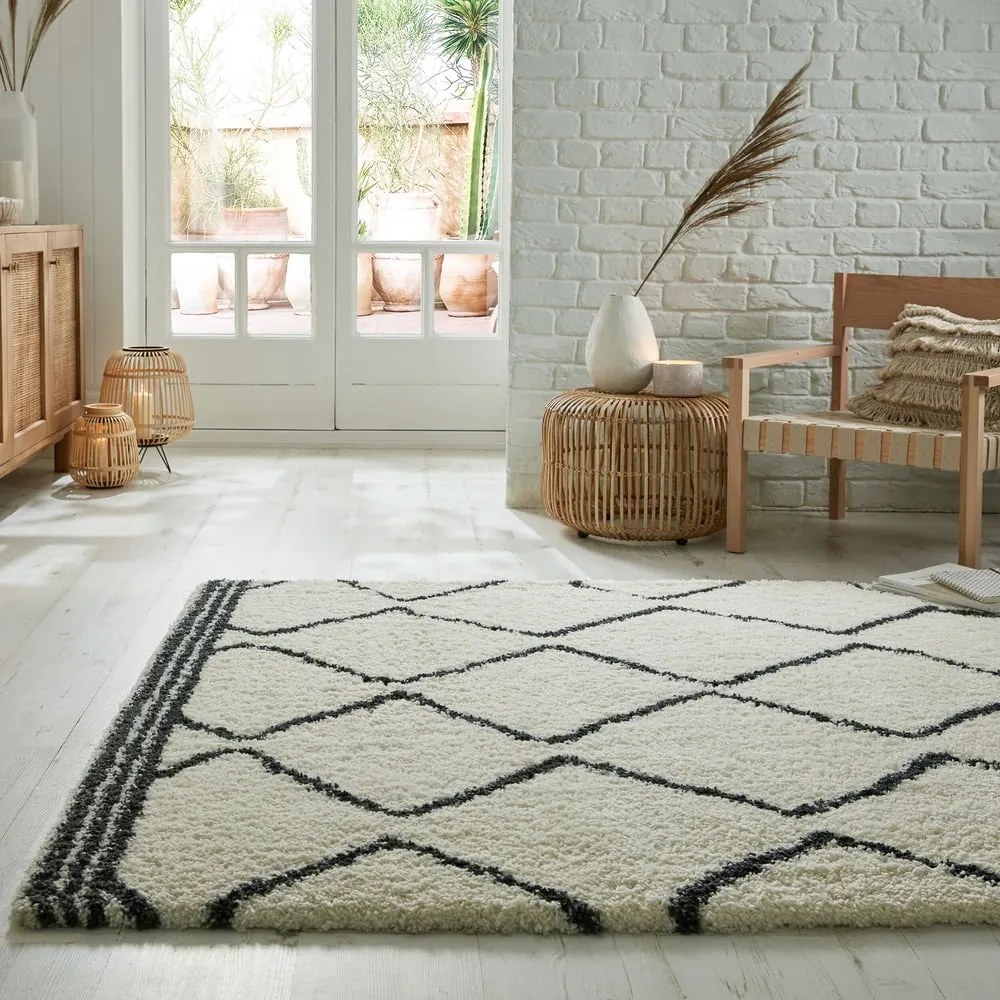 Biały dywan 120x170 cm Riad Berber – Flair Rugs