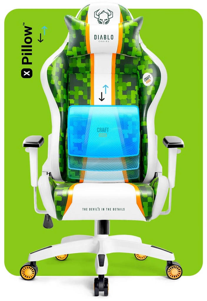 Fotel Gamingowy Diablo X-One 2.0 Small: Craft Edition