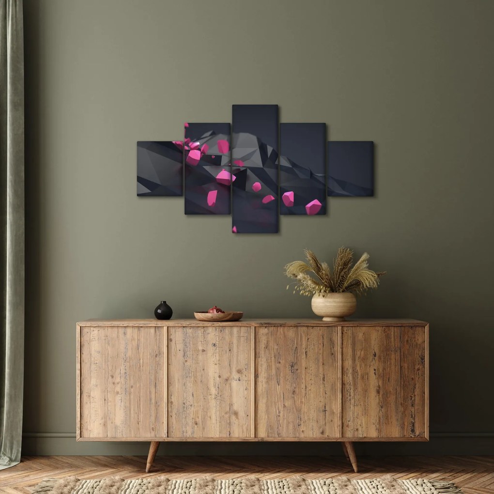 Obraz abstrakcji 3D (125x70 cm)