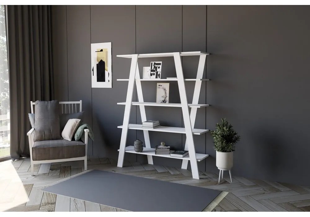 Biały regał 120x150 cm Conde – Kalune Design