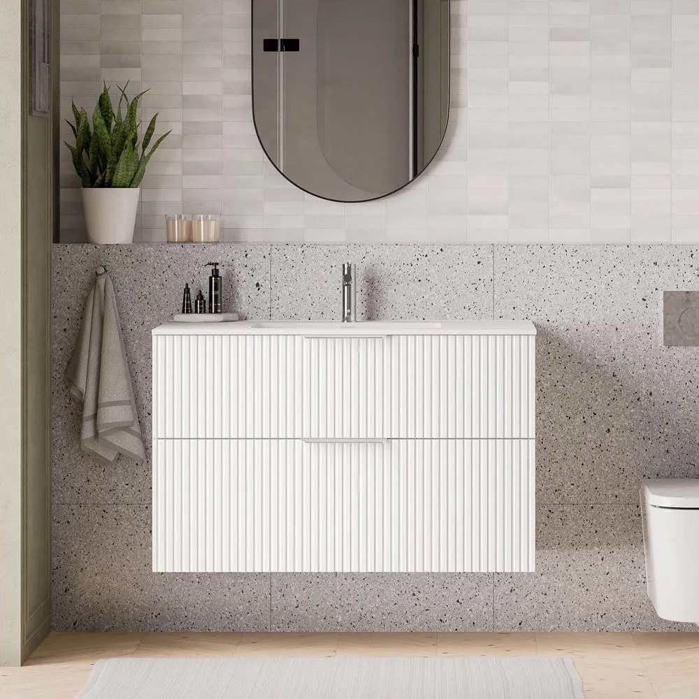 Umywalka Duravit z szafką pod umywalkę TIM 100 cm