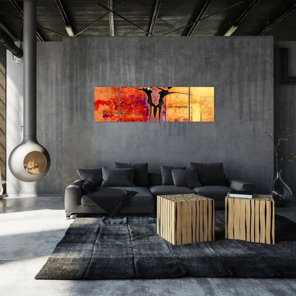 Obraz - Afrykańskie boginie (170x50 cm)