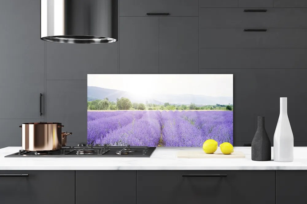 Panel Szklany Zapach Lawendowej Polany