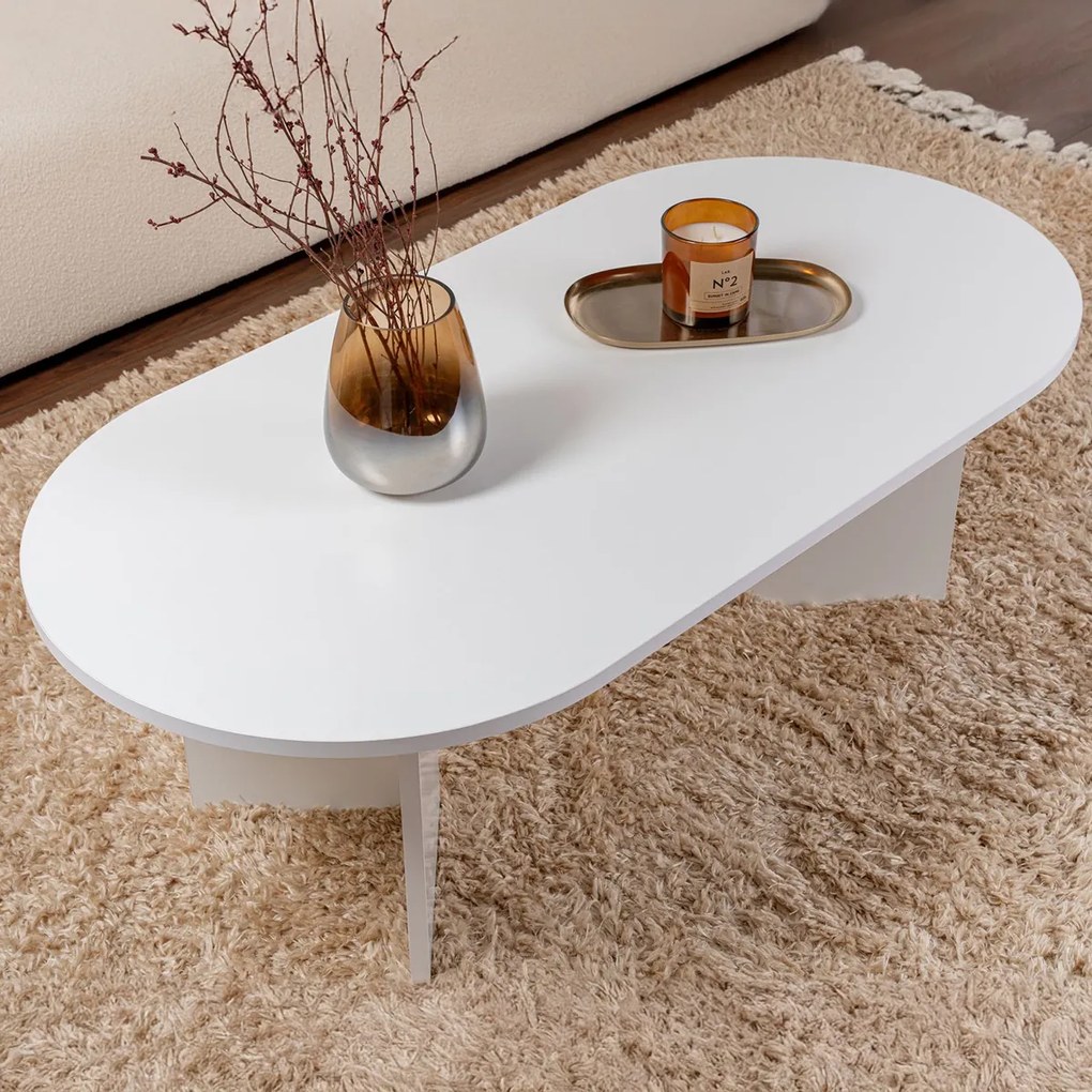 Stolik kawowy Sable White