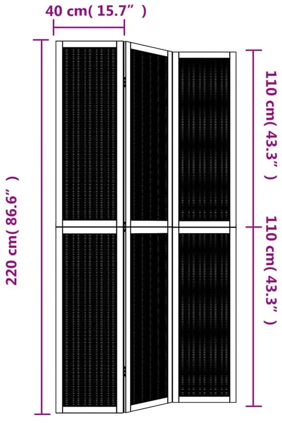 Klasyczny parawan pokojowy z drewnianą ramą Z7-E28