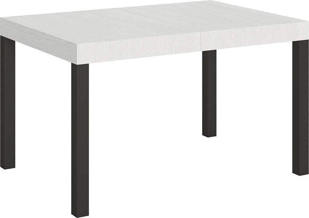 Stół rozkładany 140/224x80cm Everyday frassino biała nogi antracytowe
