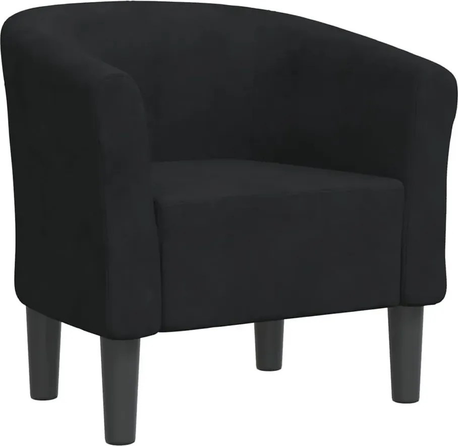 Czarny fotel klubowy do salonu  M8-K30
