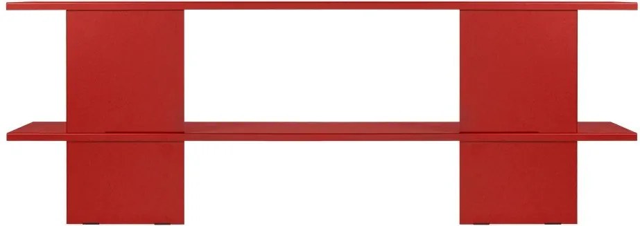Czerwony metalowy regał 160x57x37 cm Hes – noo.ma