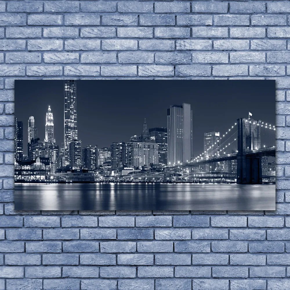 Obraz na płótnie Most nad Miejską Rzeką