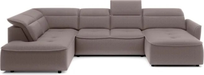 Narożnik MURILLO XL z elektryczną regulacją siedziska Lewostronny w tkaninie VOUGE 04 WERSAL